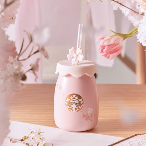 Starbucks China - Cherry Blossom 2022 - 25. Sakura Milk Bottle Sipper 330ml
