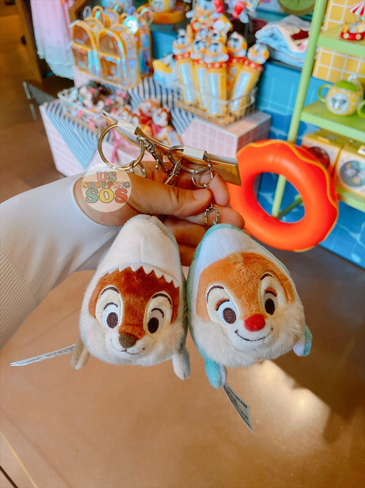 SHDL - Mickey's Pool Party Collection - Chip & Dale Plush Keychains Set