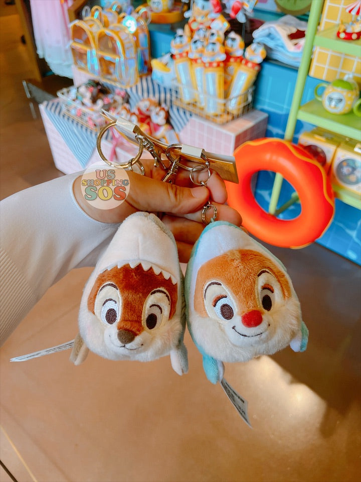 SHDL - Mickey's Pool Party Collection - Chip & Dale Plush Keychains Set