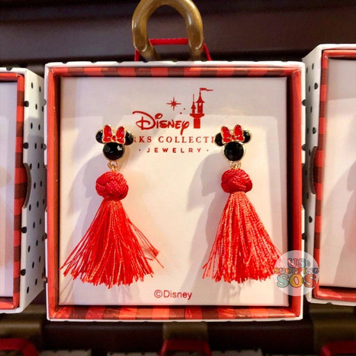 WDW - Disney Park Jewelry (Box) - Minnie Red Tassel Earrings
