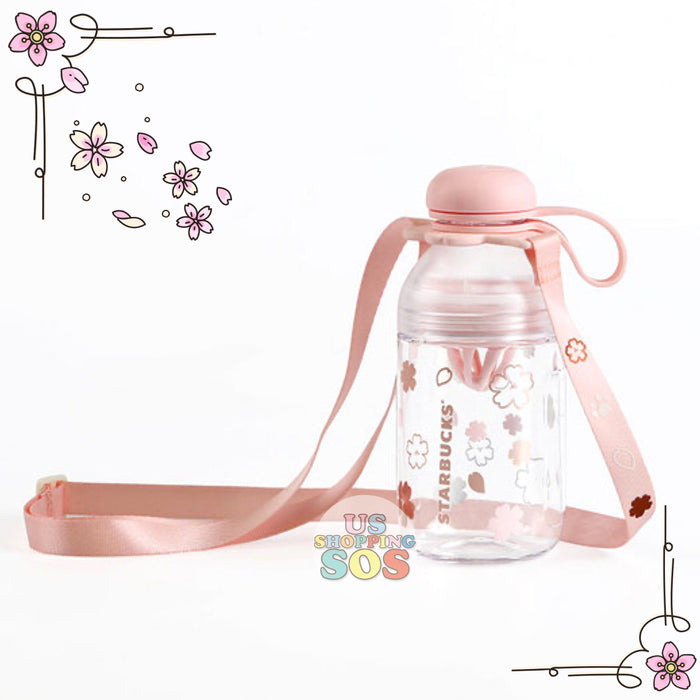 Starbucks China - Sakura 2021 - Thermos Cherry Blossom Crossbody Juice Marker Bottle 430ml