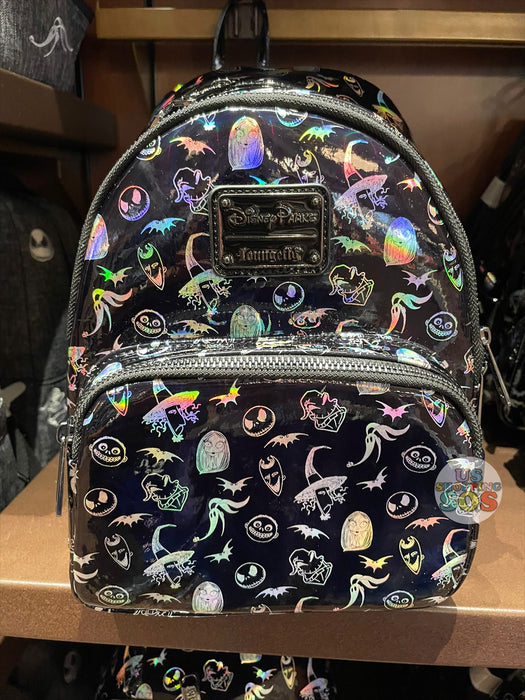 Mini Patterned Iridescent Backpack Keychain