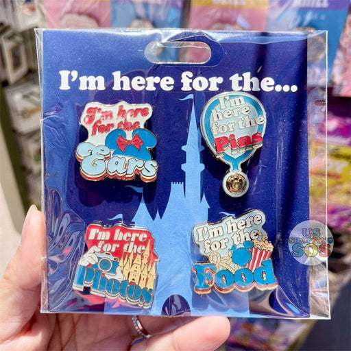 DLR - Flair Pin Set of 4 - I’m Here For The...