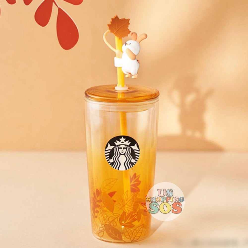 Starbucks China - Autumn Story - Bunny Double Wall Glass Straw