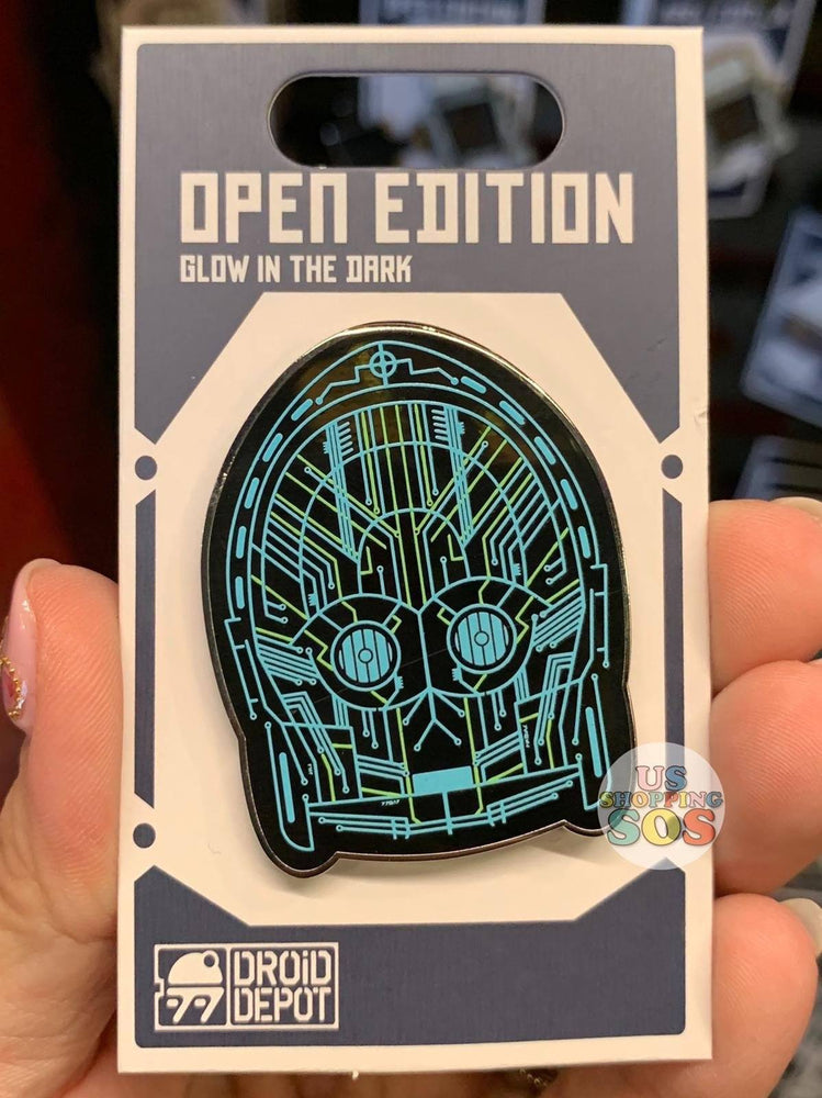 DLR - Star Wars Galaxy’s Edge Droid Depot Open Edition Pin - C-3PO Glow in the Dark