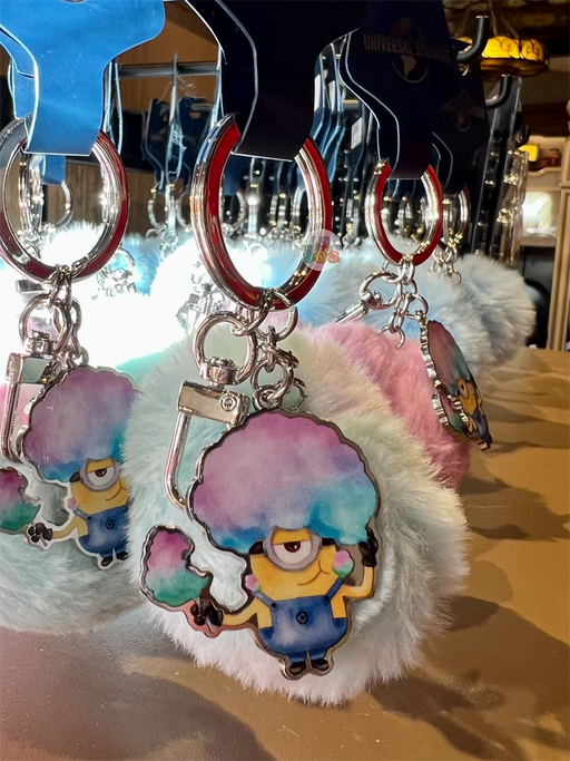 Universal Studios - Despicable Me Minions - Candy Explorer Stuart Blue Pom Pom Keychain