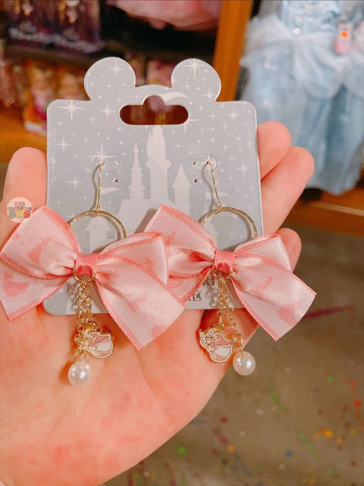 SHDL - Sleeping Beauty Bowknot Silk Ribbon Earrings Set