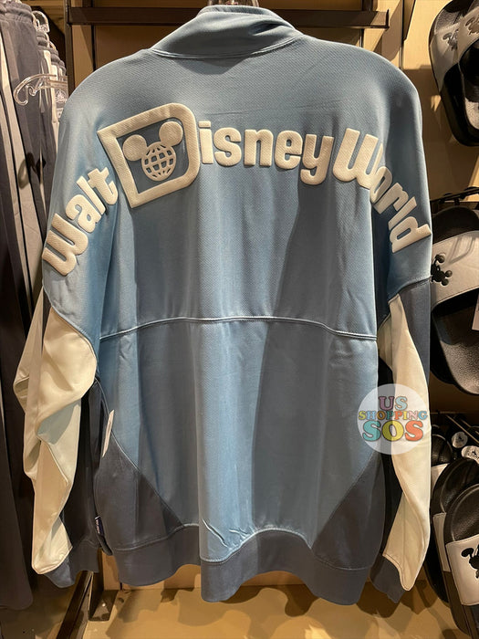 WDW - Spirit Jersey “Walt Disney Resort” Blue Colorblock Jersey Zipper Jacket  (Adult)