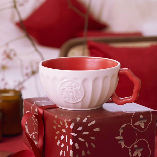 Starbucks China - New Year 2023 - 1. Hidden Rabbit Red Ceramic Mug 320ml