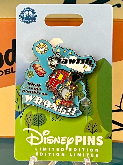 DLR - Mickey & Minnie's Runaway Railway - Goofy “What could Possibly Go Wrong!?” Limited Release Pin