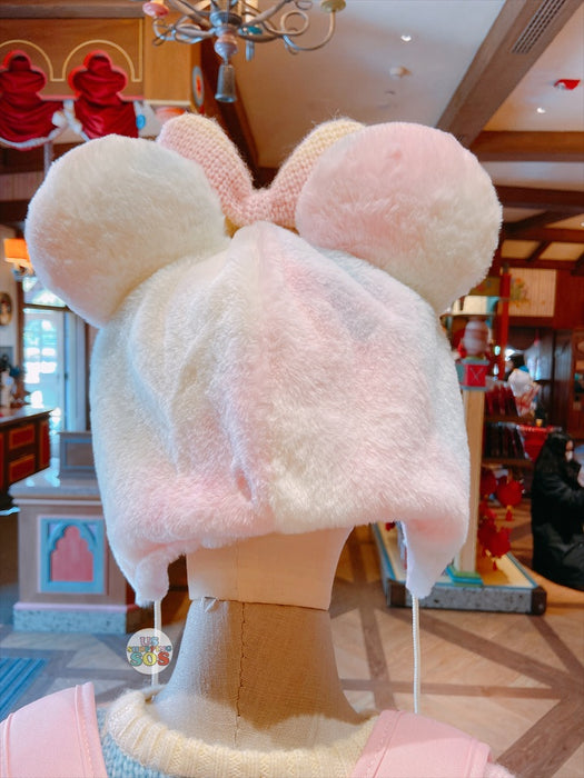 SHDL - Minnie Mouse Fluffy Pastel Color Bom Bom Hat/Cap for Adults