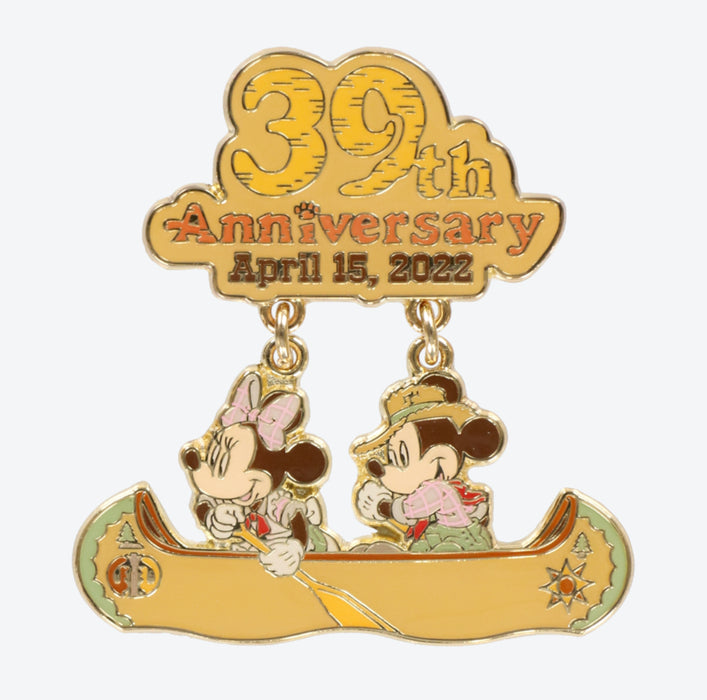 TDR - "Tokoy Disneyland 39th Anniversary" Collection x Mickey & Minnie Mouse Pin