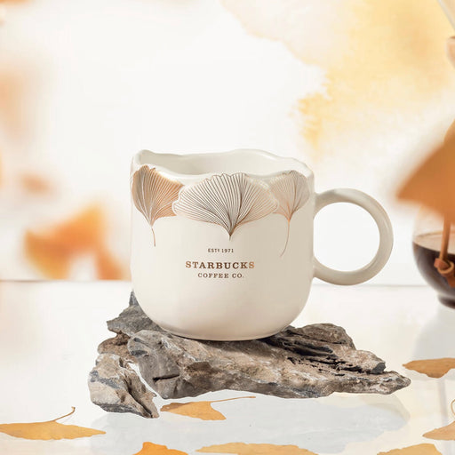 Starbucks China - Ginkgo 2022 - 7. 3D Ginkgo Ceramic Mug 355ml