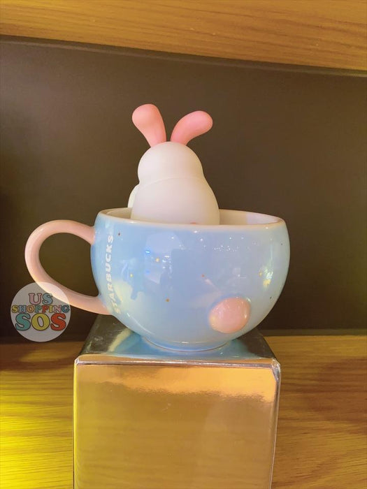 Starbucks China - Moon Rabbit Coffee Time - Embossed Mug 270ml with Bunny Tea Infuser