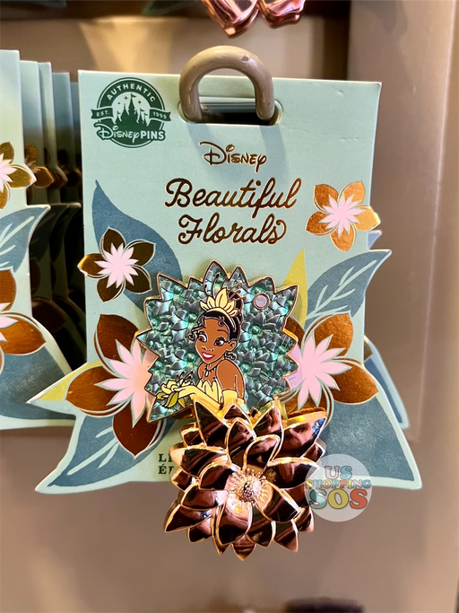 DLR - Disney Beautiful Florals Limited Edition Pin - Tiana