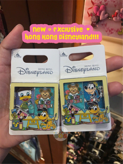 HKDL - Let's Craft Collection by Jerrod Maruyama - Pin x Goofy & Donald Duck