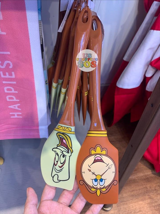DLR - Disney Kitchen Spatula Set of 2 - Cogsworth and Lumiere