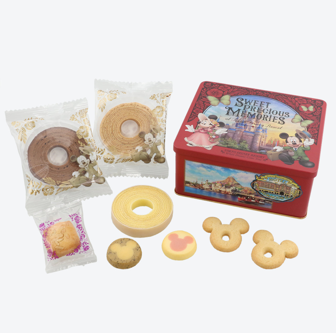TDR Mickey & Minnie Mouse Sweet Precious Memories of Tokyo Disney Resort Assorted Sweets / Souvenirs