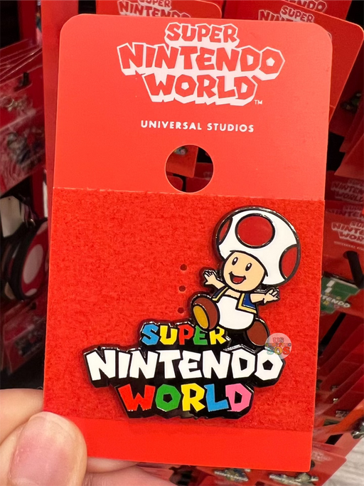 Universal Studios - Super Nintendo World - Toad Logo Pin