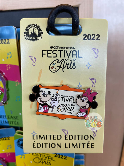 WDW - Epcot Festival of the Arts 2022 - Mickey & Minnie Limited Release Pin
