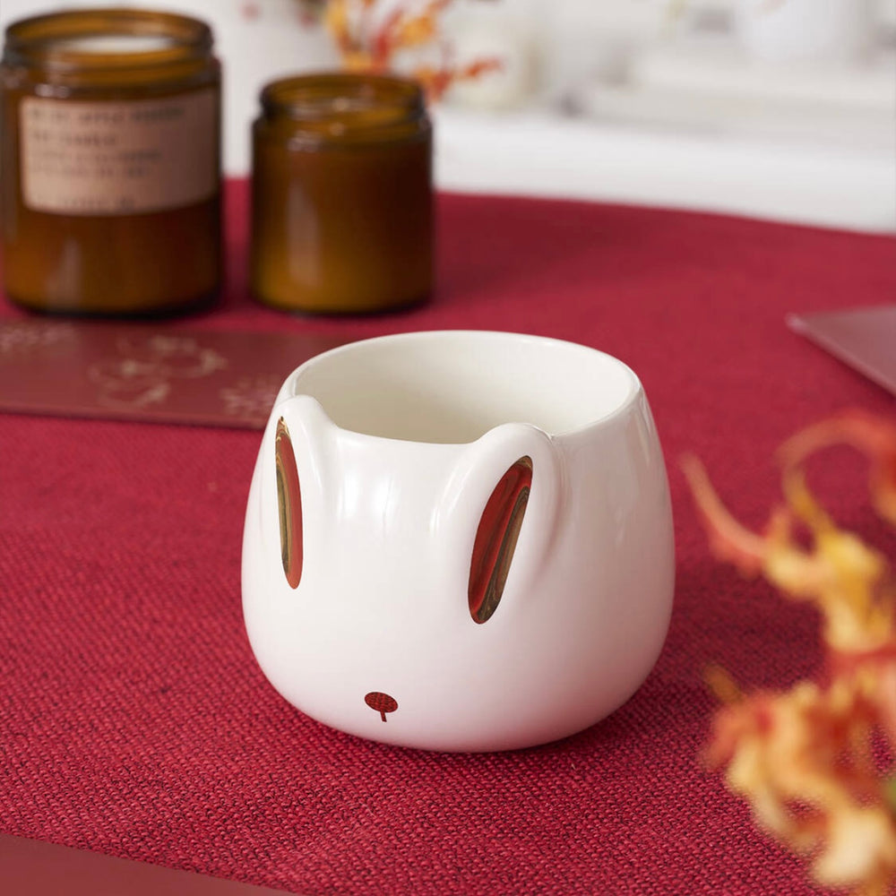 Starbucks China - New Year 2023 - 2. Golden-Ears Rabbit Ceramic Mug 355ml