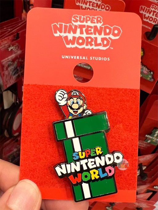 Universal Studios - Super Nintendo World - Mario from the Warp Pipe Logo Pin