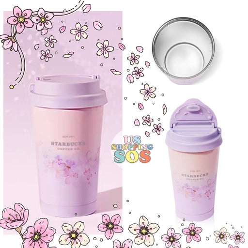 Starbucks China - Purple Sakura - 384ml Romantic Ombré Stainless Steel ToGo Tumbler