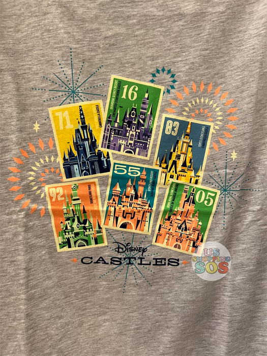 DLR/WDW - Disney Castles Graphic T-shirt (Adult)