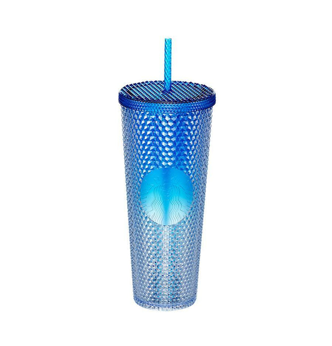 Starbucks Korea - Our Starry Voyage 2021 - #22 Shine Blue Bling Stud Cold Cup 710ml