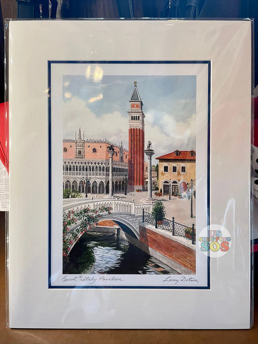 WDW - Disney Art - Vacation Memories Epcot Italy Pavilion by Larry Dotson