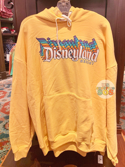 DLR -Disneyland Resort Retro Stack Logo Yellow Hoodie Pullover (Adul —  USShoppingSOS