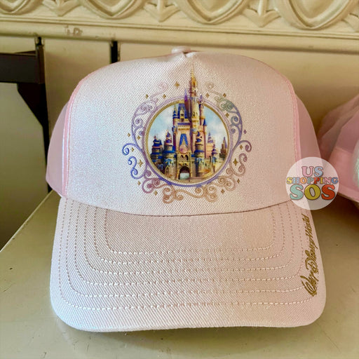 WDW - Magic Kingdom 50th Anniversary Castle - Cinderella Castle Pink Baseball Cap (Adult)