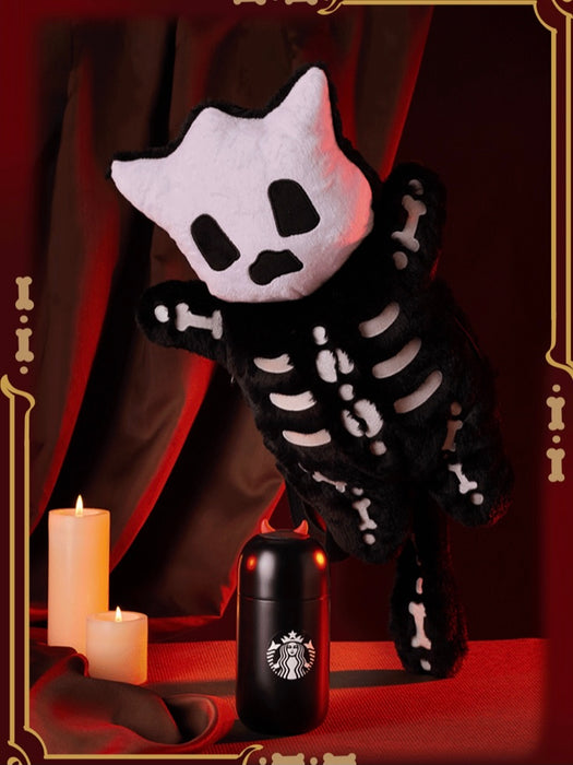 Starbucks China - Halloween 2021 - 3. Skeleton Pouch + Devil Stainless Steel Bottle 220ml