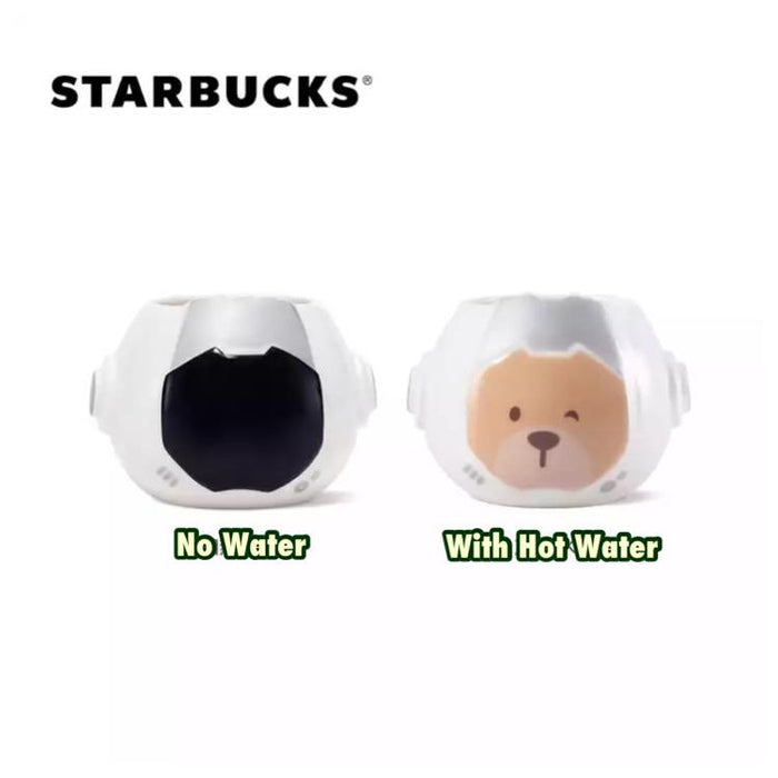 Starbucks China - Astronaut 2021 - 26. Bearista Face Icon Heat Color Changing Mug 296ml