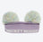 TDR - Mickey Mouse Pom Pom Stretch Soft Headband - Light Purple & White