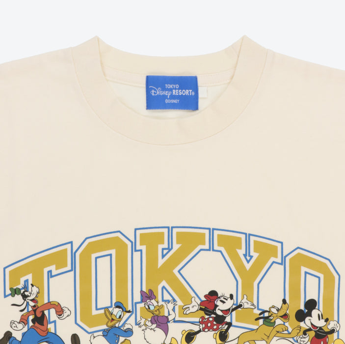 TDR - Mickey Mouse & Friends "Tokyo Disney Resort" T Shirt for Adults (Color: White)