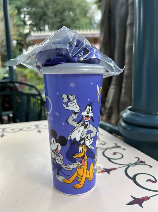 DLR - 100 Years of Wonder - Mickey & Friends Souvenir Travel Tumbler with Lanyard