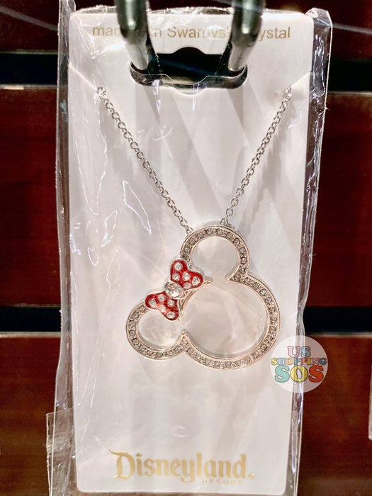 DLR - Arribas - Swarovski Crystal Minnie Mouse Icon Silhouette Necklace