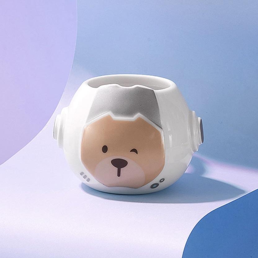 Starbucks China - Astronaut 2021 - 26. Bearista Face Icon Heat Color Changing Mug 296ml