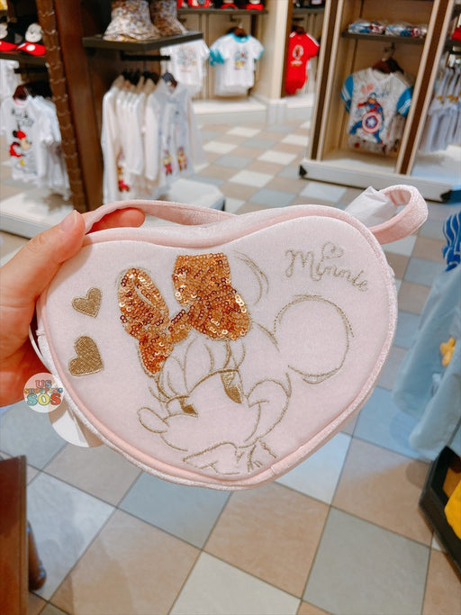 SHDL - Minnie Mouse Heart Shaped Crossbody Passholder