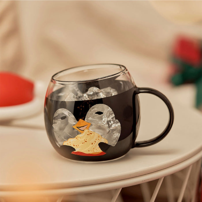 Starbucks China - Christmas 2021 - 9. Penguin Glass Mug with Lid 414ml