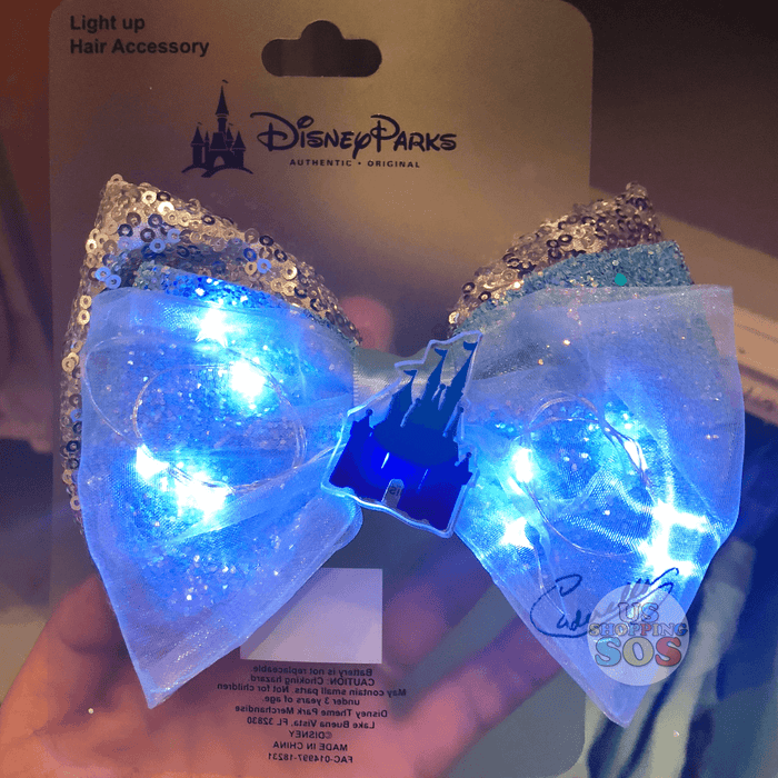 DLR - Light Up Bow Hair Clip - Princess Cinderella