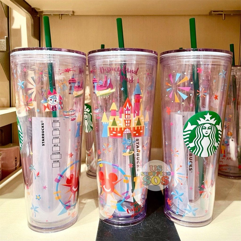 Starbucks 24oz/710ml Plastic Tumbler Reusable Clear Drinking Flat