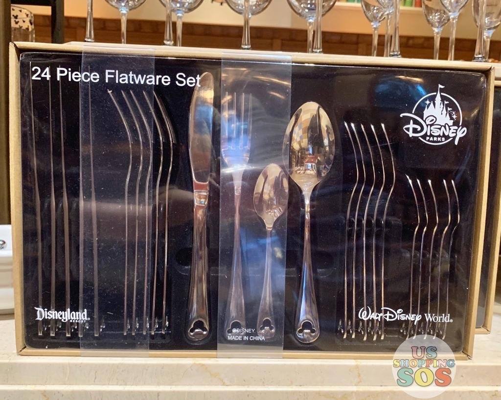 DLR/WDW - Disney Home - Mickey Icon 24-Piece Silver Flatware Set