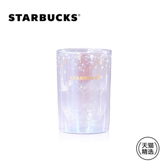 Starbucks China - Christmas Time 2020 Aurora Series - Iridescent Double Wall Glass Cup 296ml