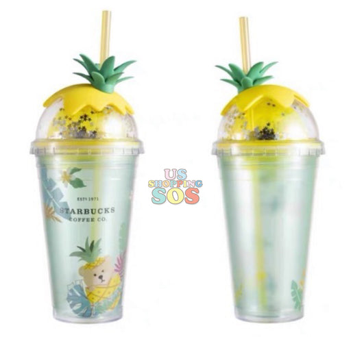 Starbucks China - Fruity Amazon - 5. Pineapple Bearista Dome Lid Cold Cup 473ml