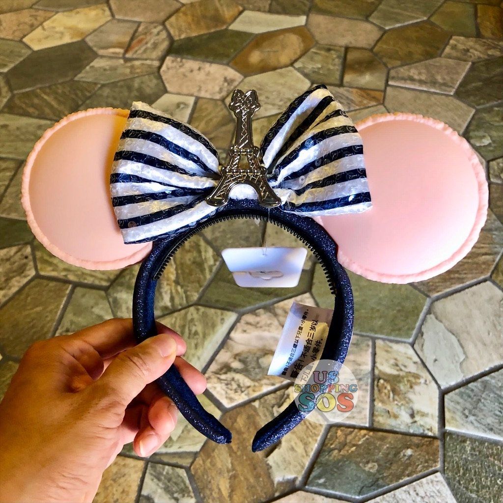Disney Parks Paris Macaron Bon Appétit Eiffel Tower Minnie Ear Headband Disney Ears Macaron France Minnie Mouse Headband EPCOT Bon  main image 4