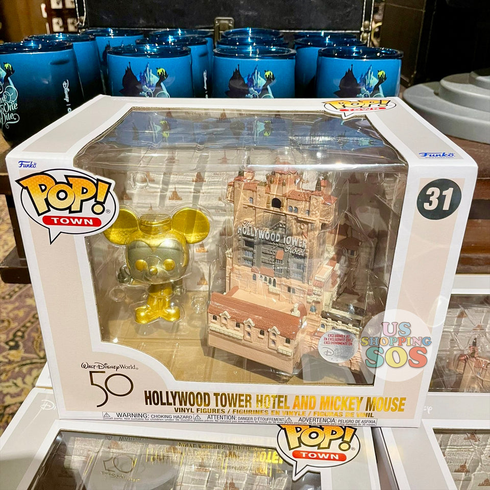 WDW Funko POP! Town Figure Hollywood Tower Hotel with Golden