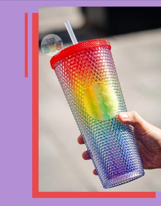 Starbucks China Rainbow Pride Studded Tumbler Cup (Valentine 2021 Release)  – Ann Ann Starbucks