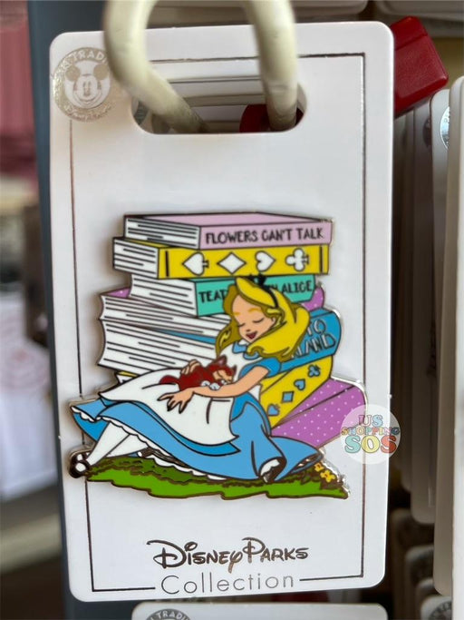 DLR - Alice in Wonderland Pin - Alice Sleeping with Books